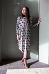 Otama Dress L/S - Duck Egg Bloom