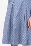 Rosa Dress - Blue Scollop