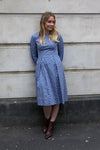 Rosa Dress - Blue Scollop