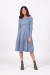 Rosa Dress - Blue Scollop