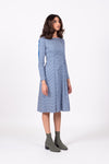 Rosa Dress - Blue Scollop