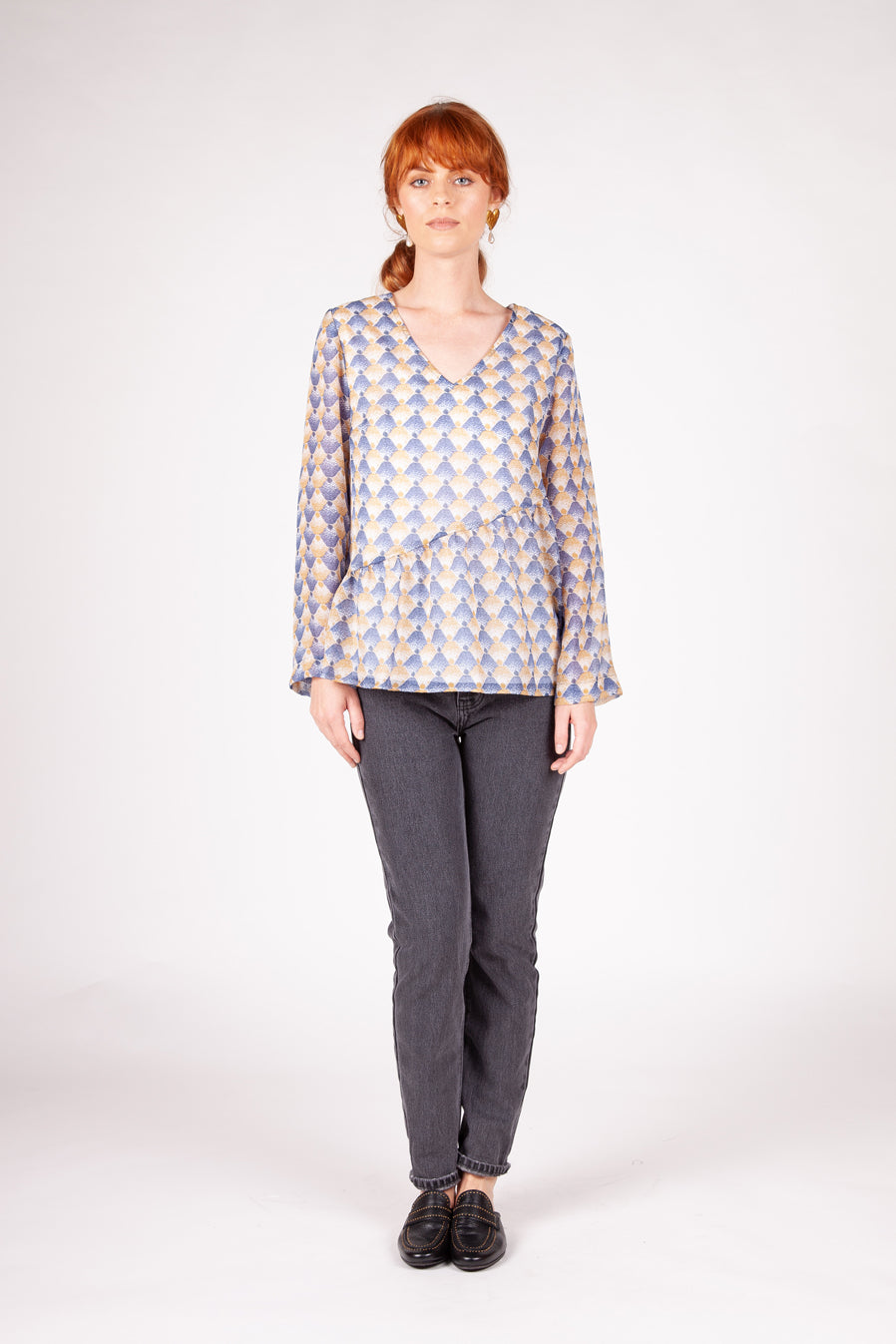 Vanessa Top - Blue/Yellow