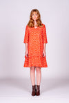 Mary Dress - Orange Spot