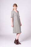 Como Dress - Olive Stripe