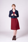 Portofino Dress - Burgundy Stripe