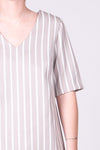 Como Dress - Sand Stripe